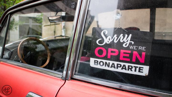 Sorry we're open - Bonaparte