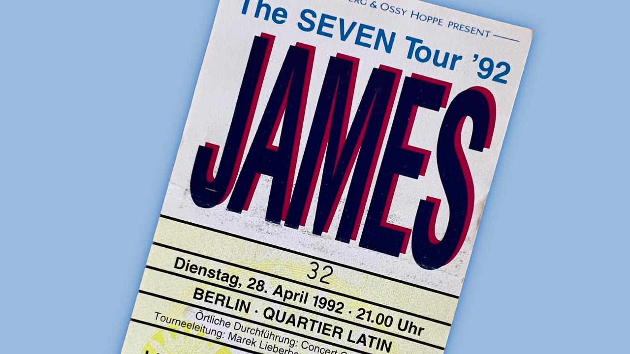 Konzerterinnerungen James Berlin 1992 banner