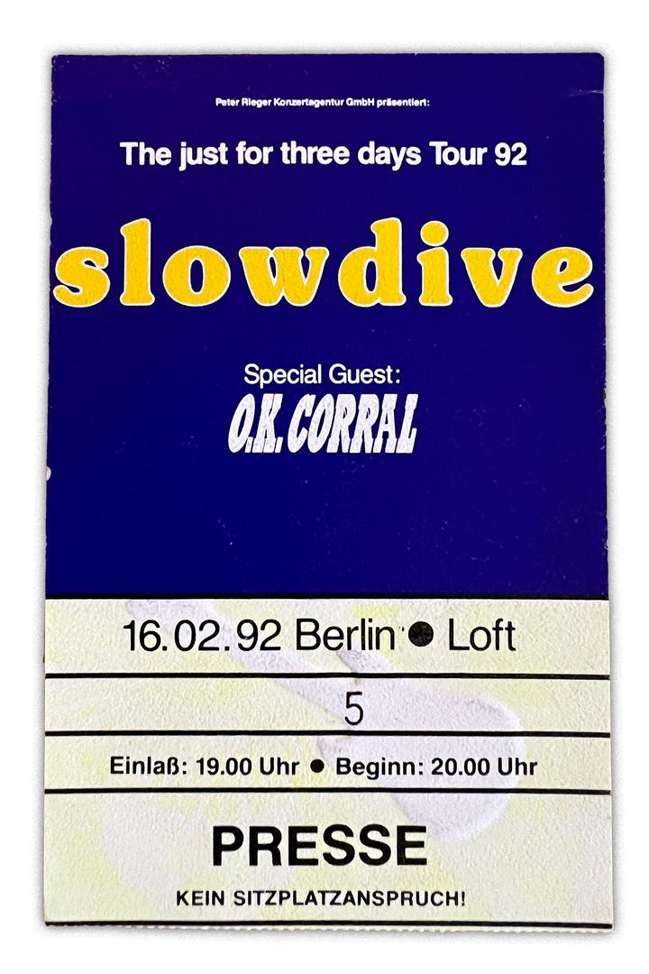 Konzerterinnerungen Slowdive Berlin 1992 full