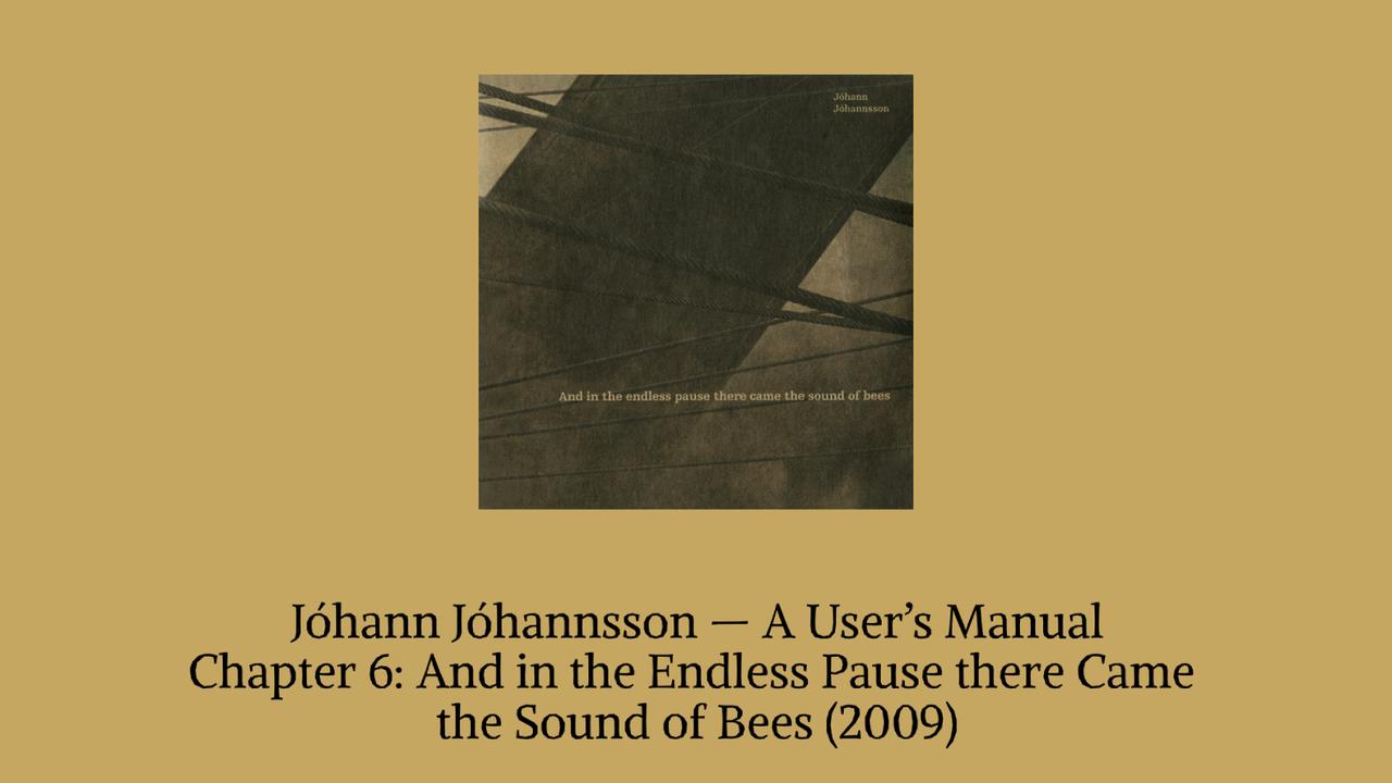 Johann Johannson Bee Banner