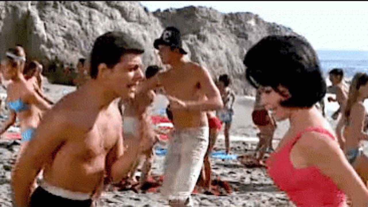 On the beach gif