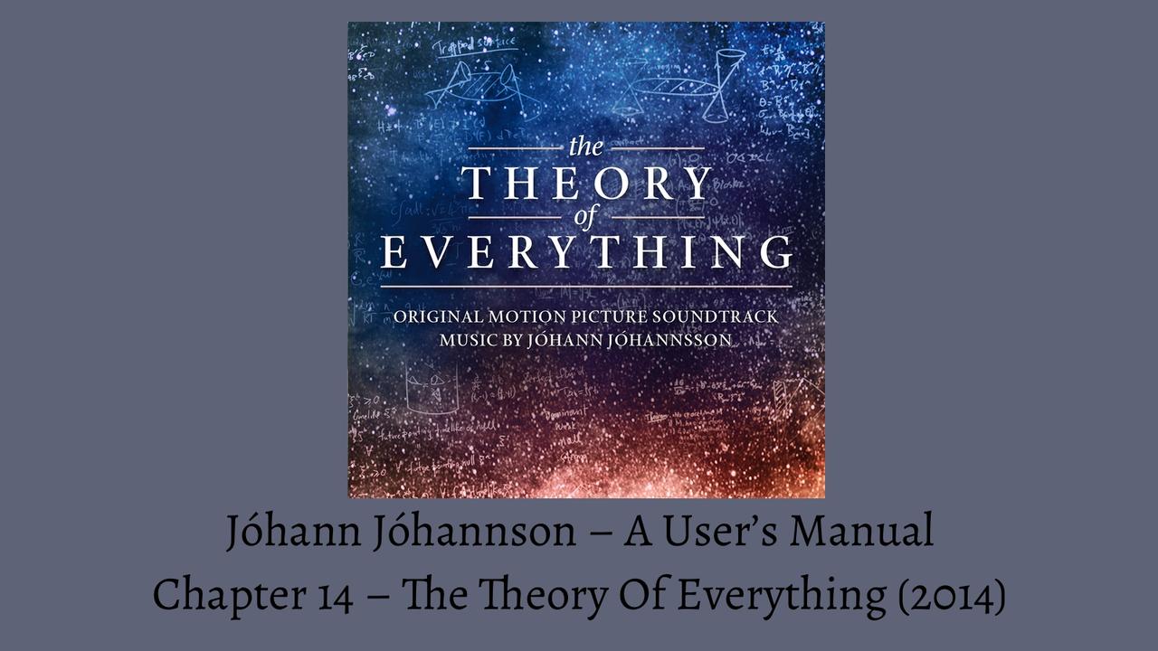 Johann Johannsson The Theory Of Everything Banner