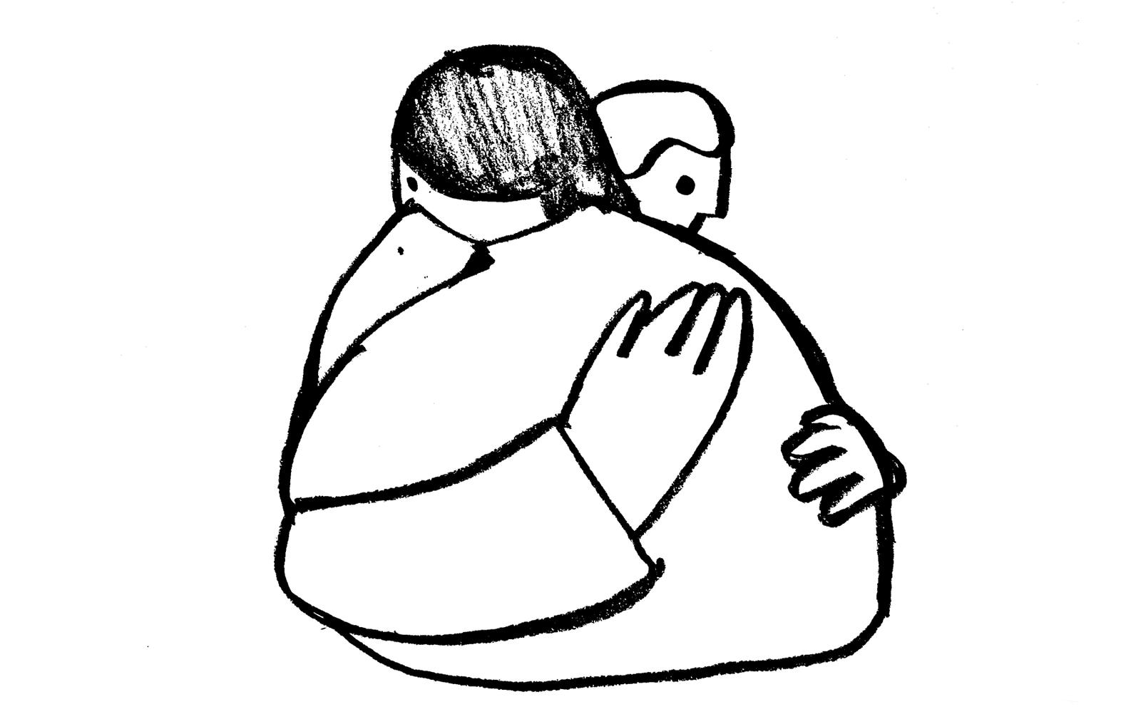 illustration hug